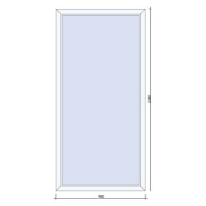 FIX ablak 100×240 cm