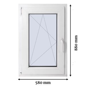 60×90 cm bukó-nyíló ablak 3 rétegű üveggel
