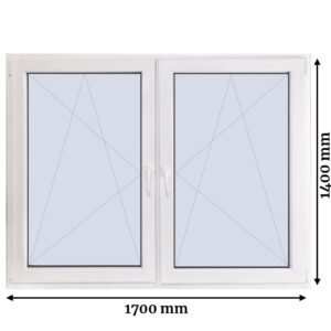 170×140 cm TOKOSZTOTT bukó-nyíló ablak 3 rétegű üveggel