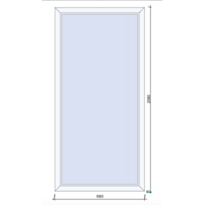 FIX ablak 100×210 cm